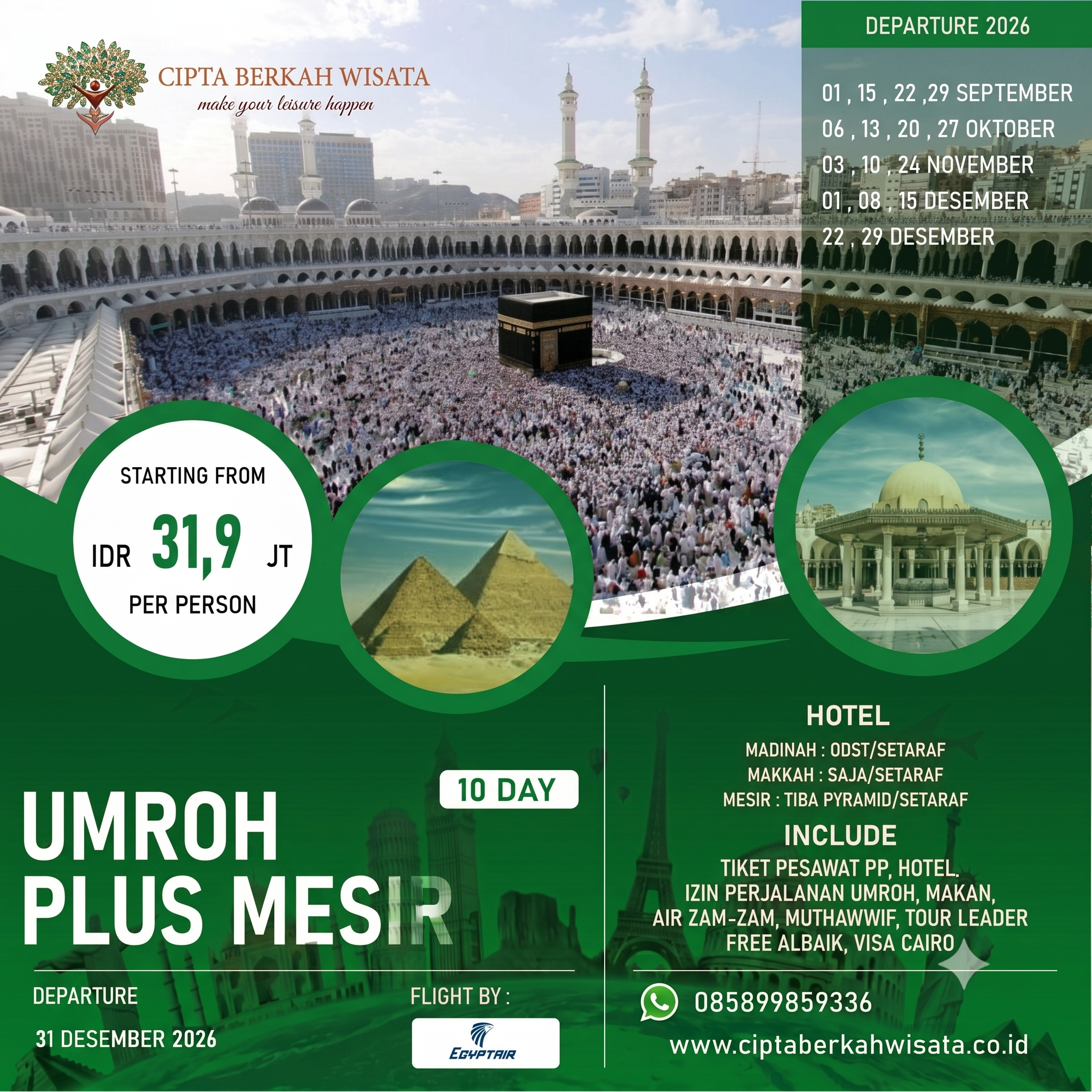 Umrah Reguler 9 Hari